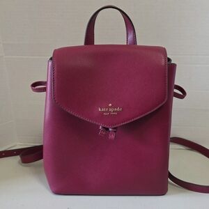 Kate Spade Dark Pink Small Backpack